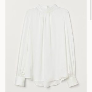 H&M Collared White Blouse